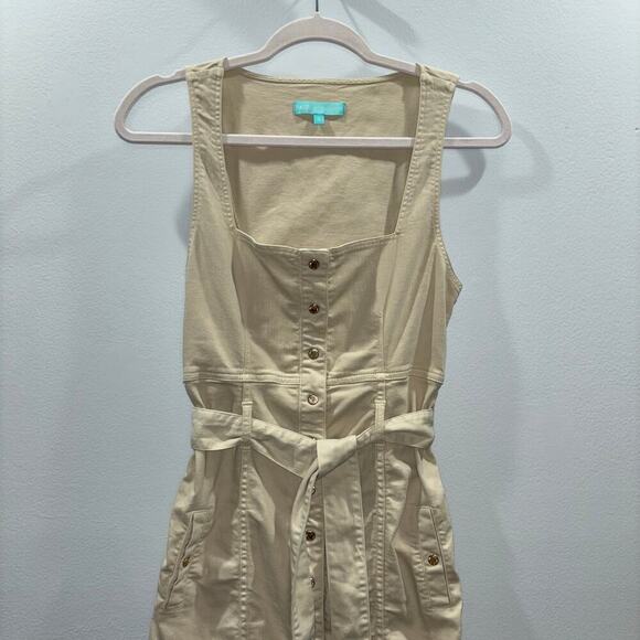 Melissa Odabash Ruby Tan Midi Dress Small | Melissa Odabash Ruby Sheath Dress - Picture 5 of 14